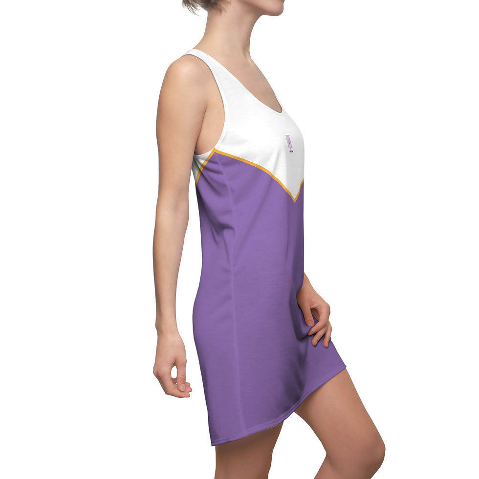 Thumbnail: The Mission Racerback Purple & Gold Logo Dress dwpgd