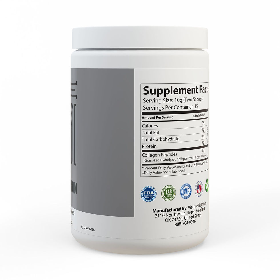Thumbnail: The Mission Collagen Peptides Type I & III Supplement (350g, 12.3oz) hpu