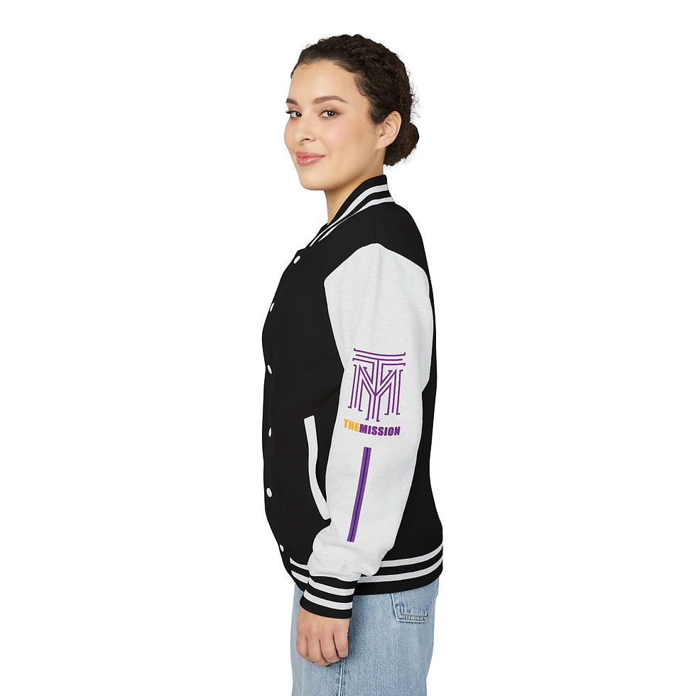 Thumbnail: THE MISSION Purple Purple & Gold Logo Jacket 