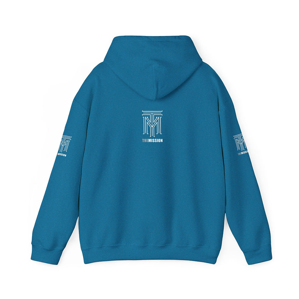 Thumbnail: THE MISSION White & Grey Logo Hoodie mhswg