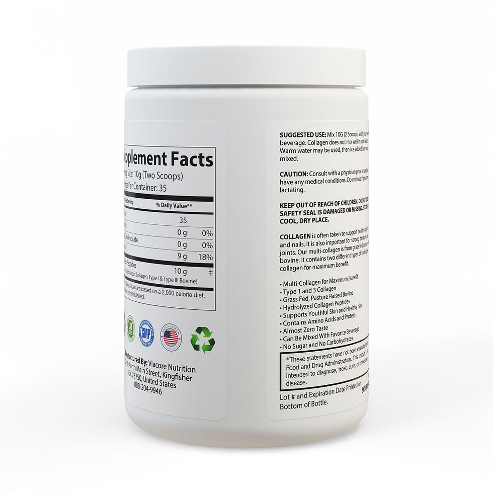 Thumbnail: The Mission Collagen Peptides Type I & III Supplement (350g, 12.3oz) hpu