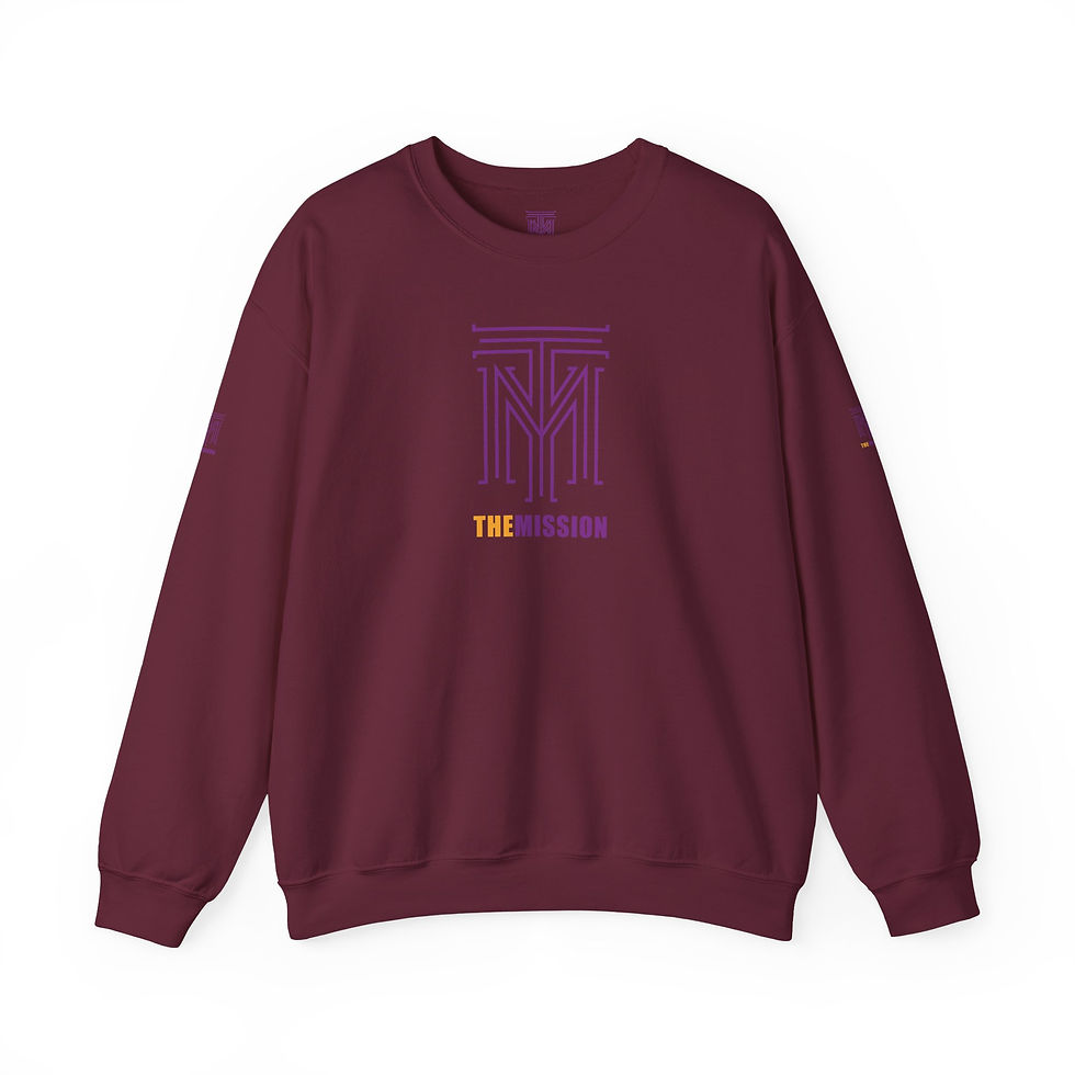 Thumbnail: THE MISSION  Purple & Gold Logo Sweatshirt mssspg