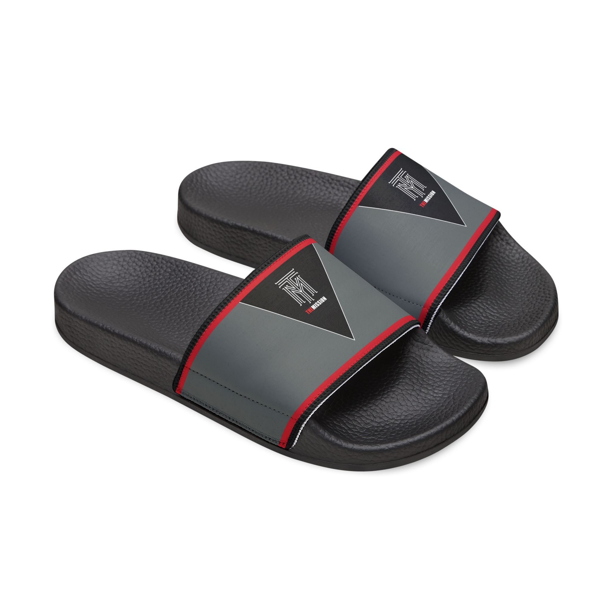 The Mission Women’s Red & White Logo Slides lsrw