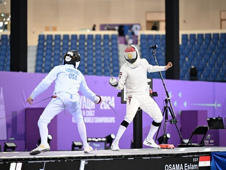 Princess Ahad bint Al-Hassan from SAMF awarded winners at Junior and Cadet Fencing World Championships