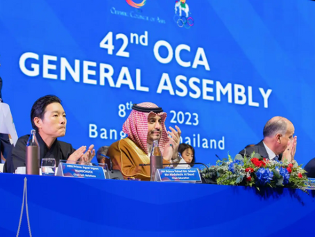 Heading the Kingdom's Delegation to the OCA Meeting in Thailand is SOPC Vice President