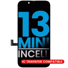 Replacement iPhone 13 Mini InCell Screen display panel used in professional phone repairs
