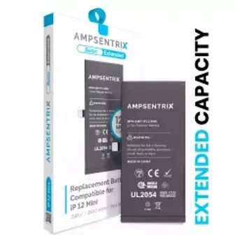 High-capacity iPhone 12 mini Extended Battery used in professional repairs