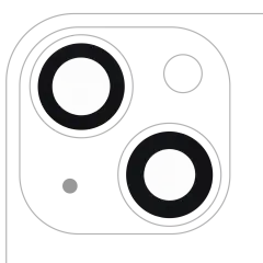 Replacement iPhone 13 Camera Lens glass cover used in professional phone repairs