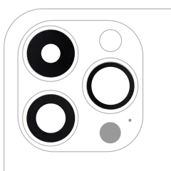 Replacement iPhone 14 Pro Camera Lens glass used in professional phone repairs