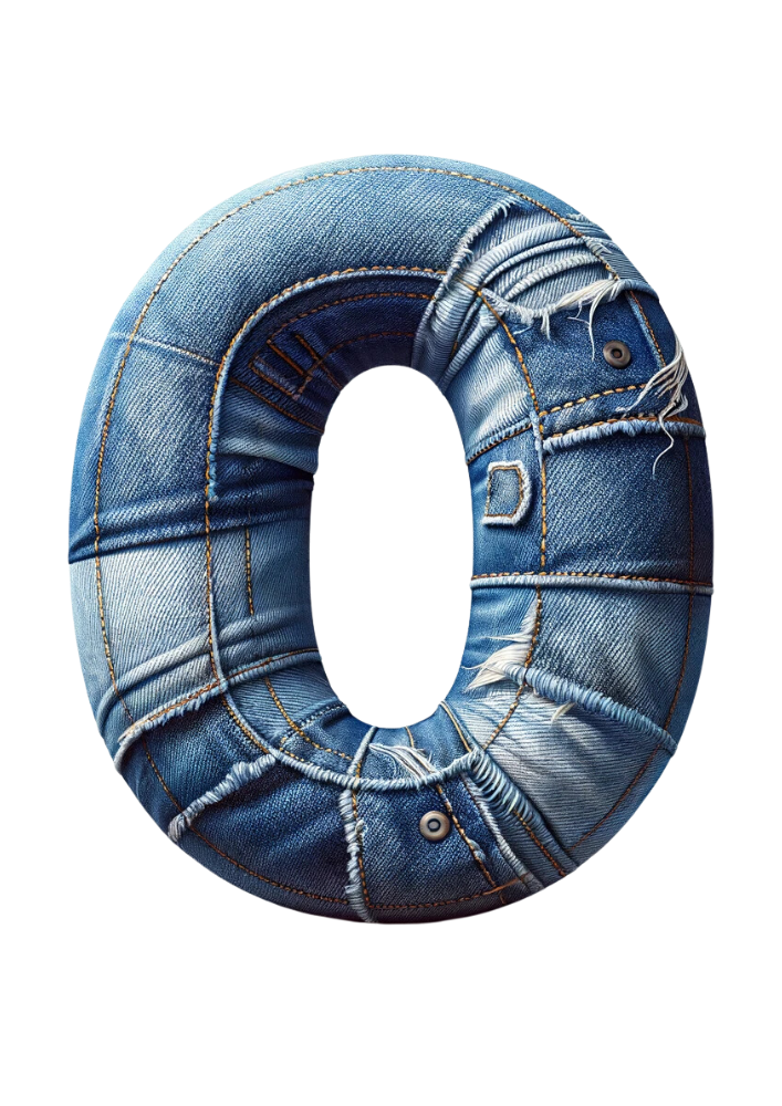 Thumbnail: Alphabet Wall Decals: Denim