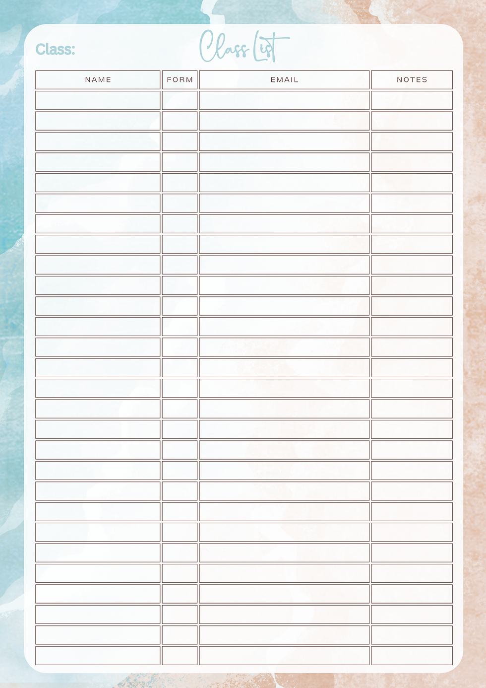 Thumbnail: Teacher Term Planner - Gentle Shores