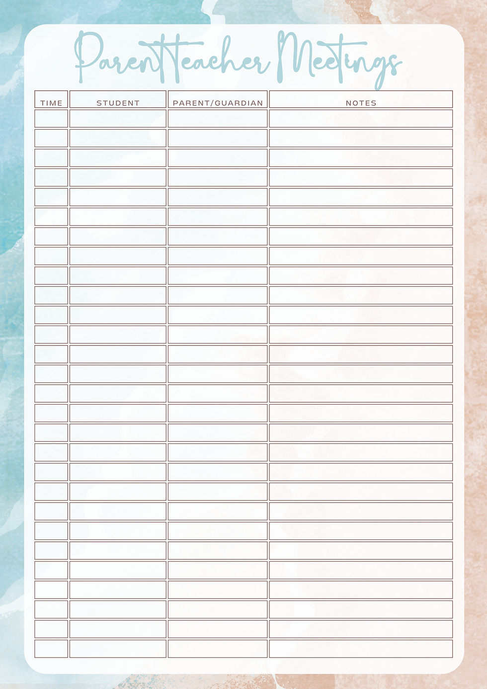 Thumbnail: Teacher Term Planner - Gentle Shores