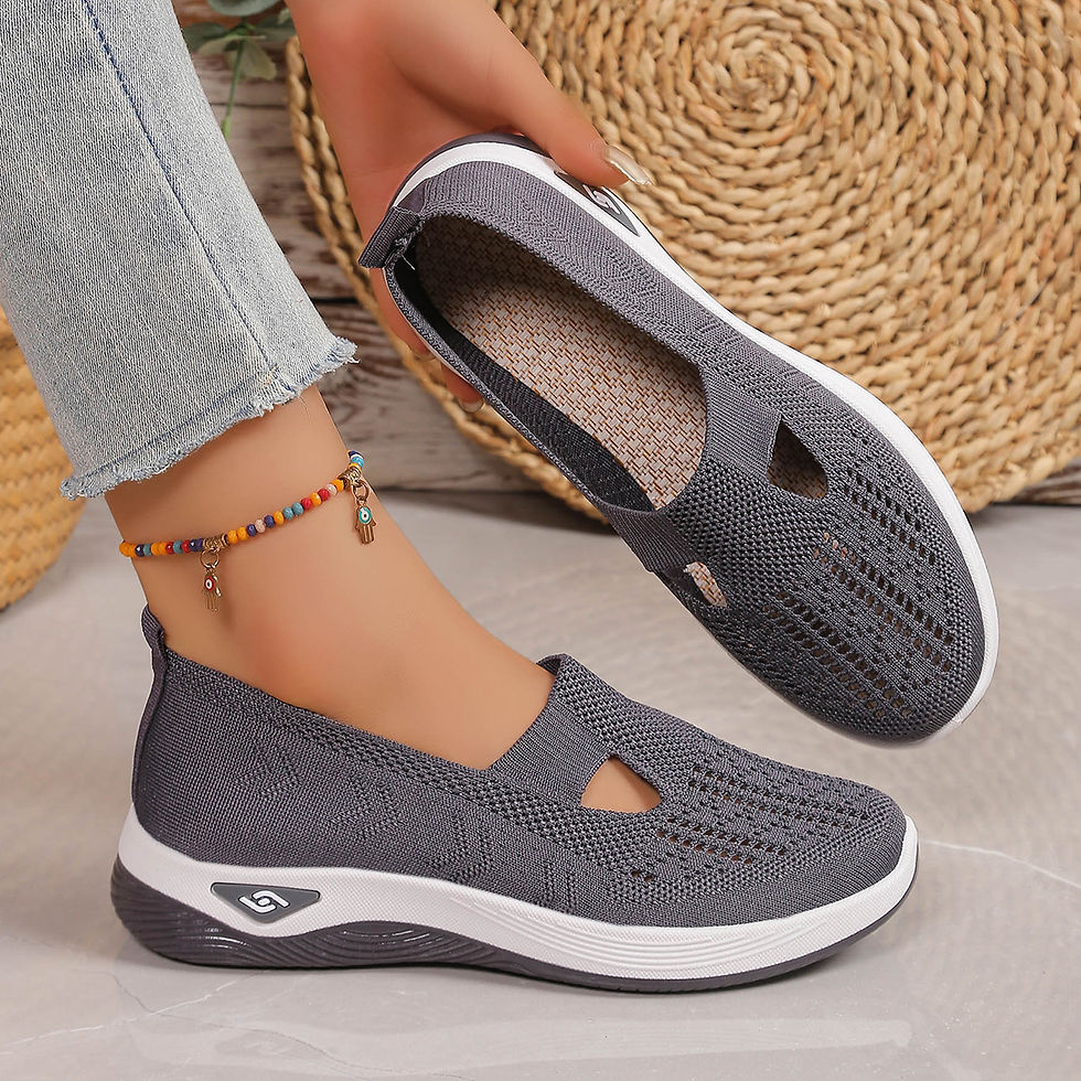 Miniatura: Tênis Feminino Ortopédico Confort Max Slip-on