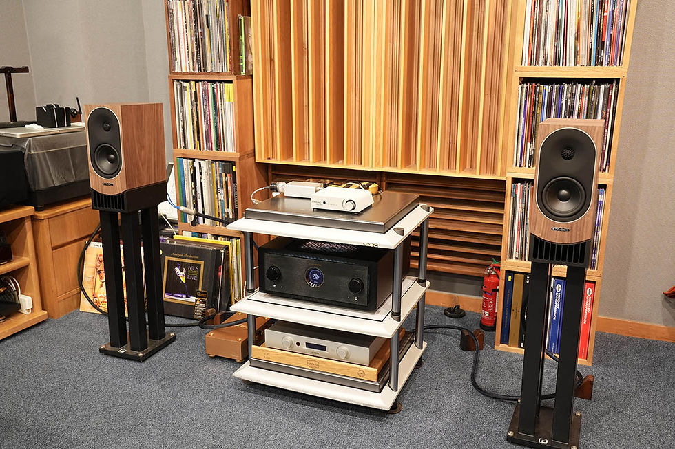 試聽的「小系統」—— 訊源：Madison LE、擴音機：Marantz Model 10、喇叭：PMC Prophecy 1