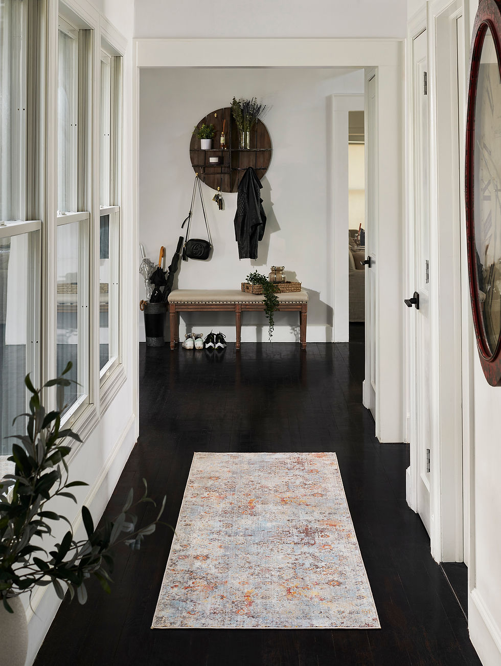 Thumbnail: Momeni Izmir IZ-01 Multi-Color Polyester Traditional-Distressed Area Rug