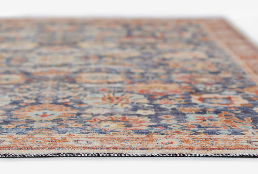 Thumbnail: Momeni Sultana SLT-1 Navy Traditional 100% Polyester Area Rug