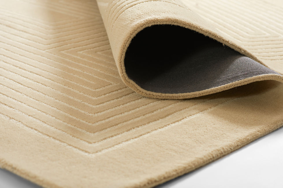 Thumbnail: Hand Tufted SIM-3 Beige New Zealand Wool Area Rug