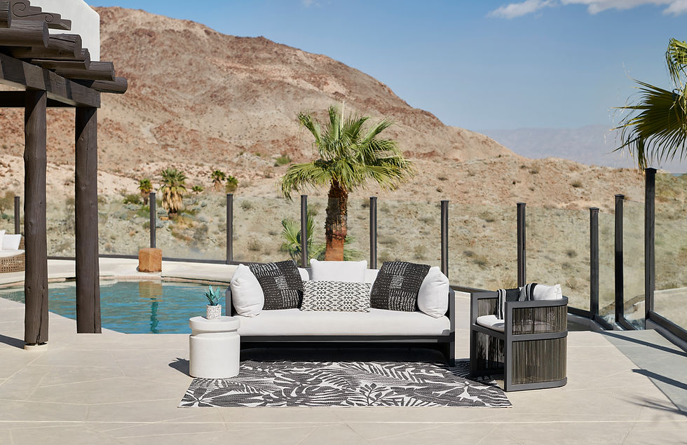 Novogratz Villa VI-13 Charcoal Transitional Indoor/Outdoor Area Rug by Momeni