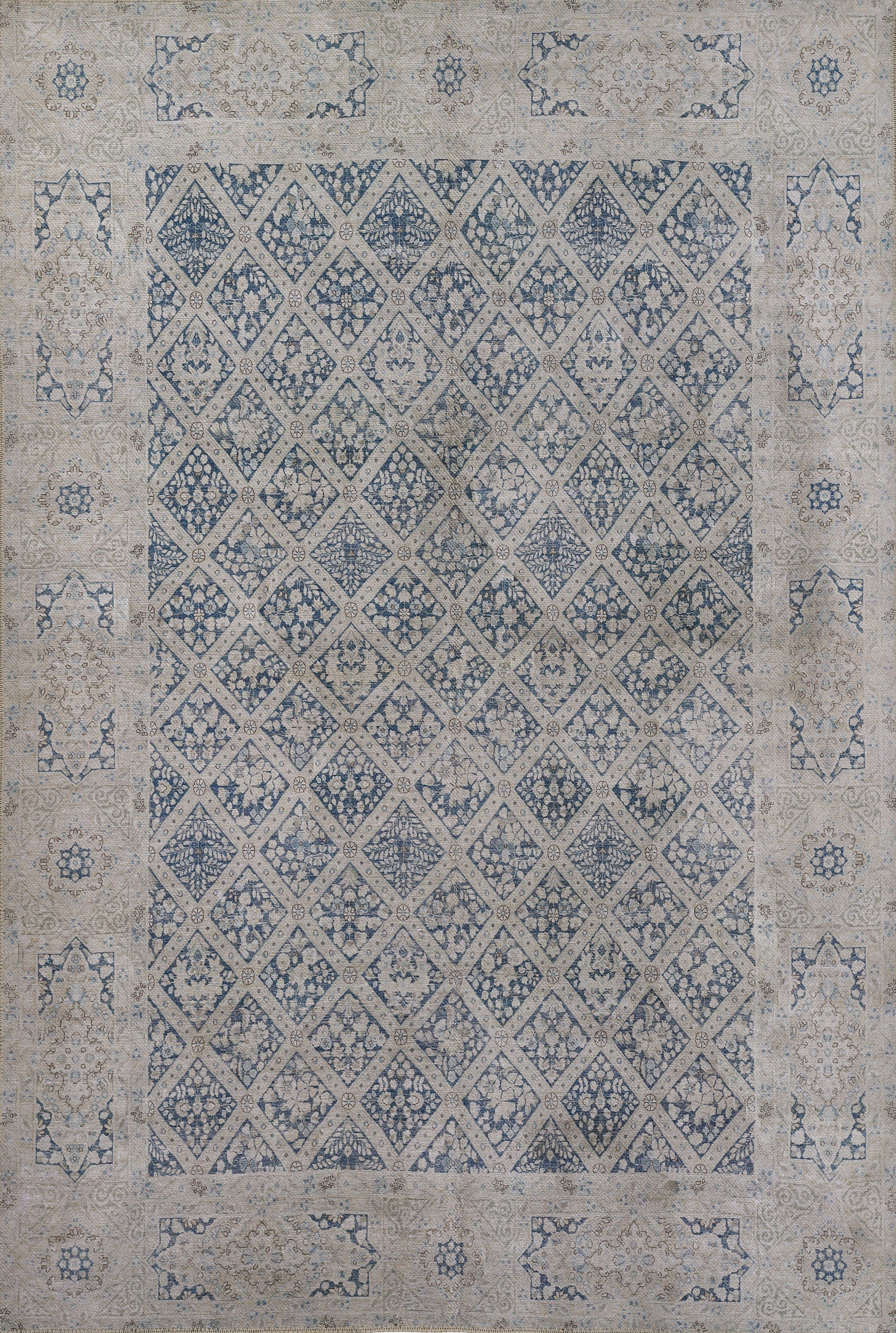 Erin Gates Dorset DOR-3 Blue Coventry Area Rug by Momeni