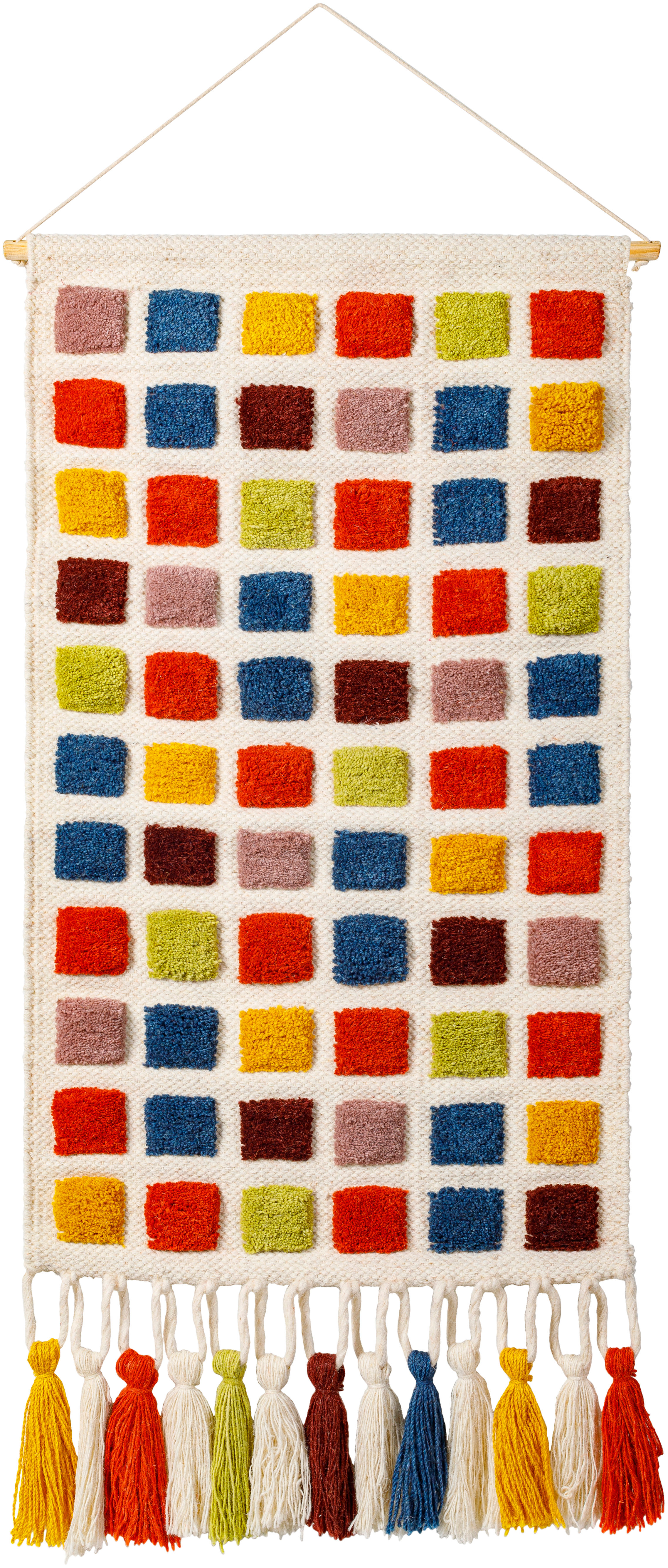 Colorful Grid Wall Hanging