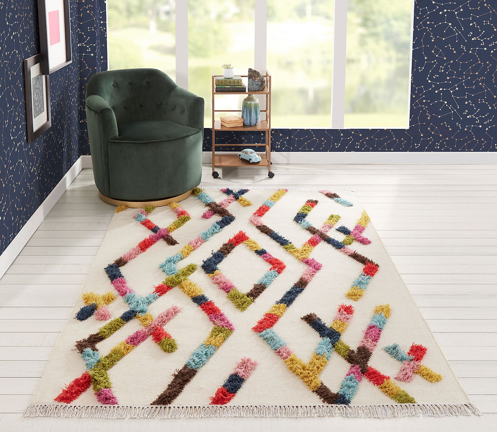 Thumbnail: Novogratz Indio IND-3 Multi Color Hand-Woven Wool Area Rug by Momeni