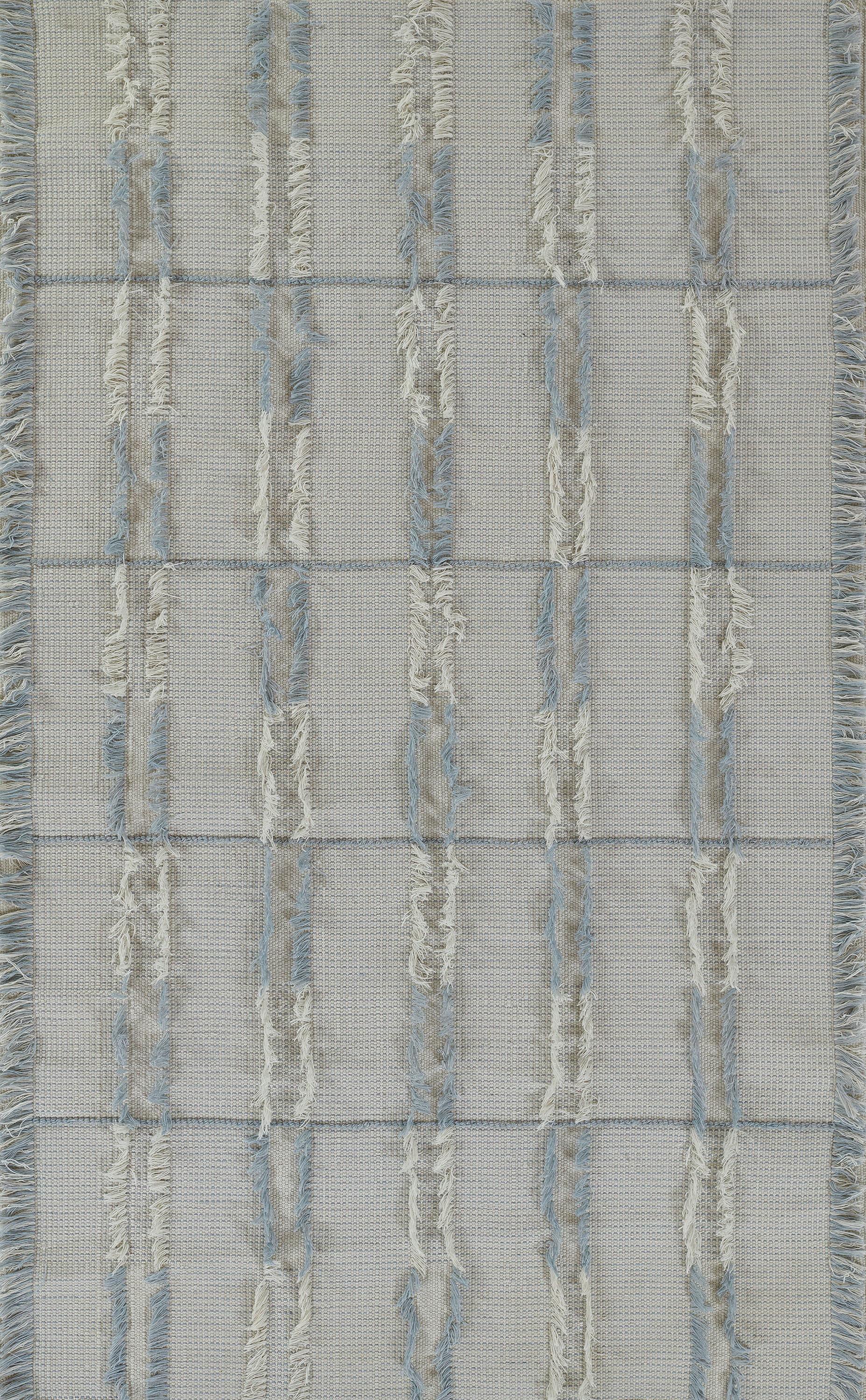 Momeni Serena SRN-1 Blue Hand-Woven Striped Indoor/Outdoor Area Rug