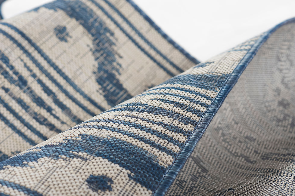 Thumbnail: Momeni Riviera RV-05 Blue Transitional Indoor/Outdoor Area Rug