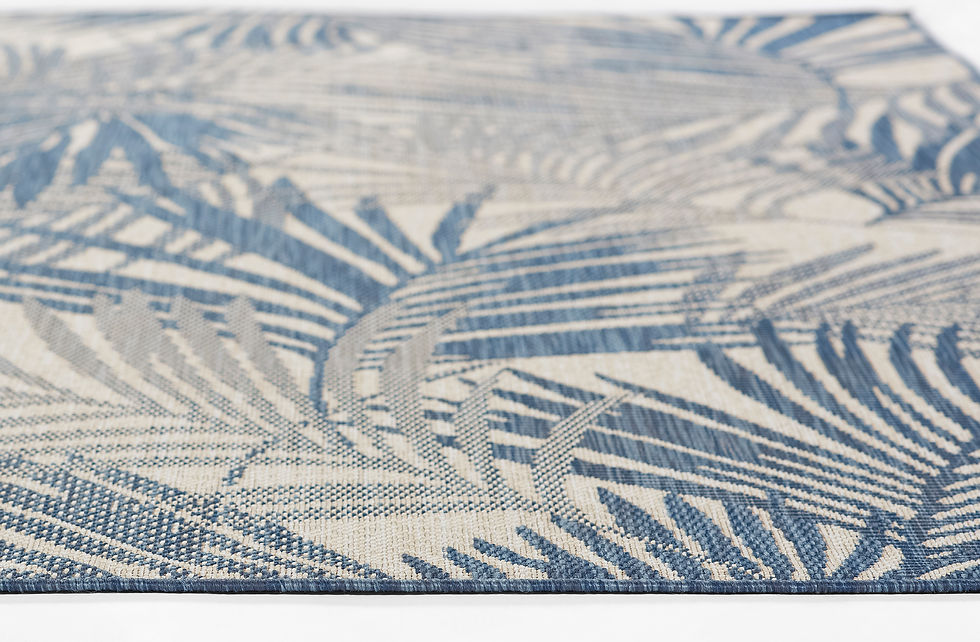 Thumbnail: Momeni Riviera RV-04 Blue Transitional Indoor/Outdoor Area Rug