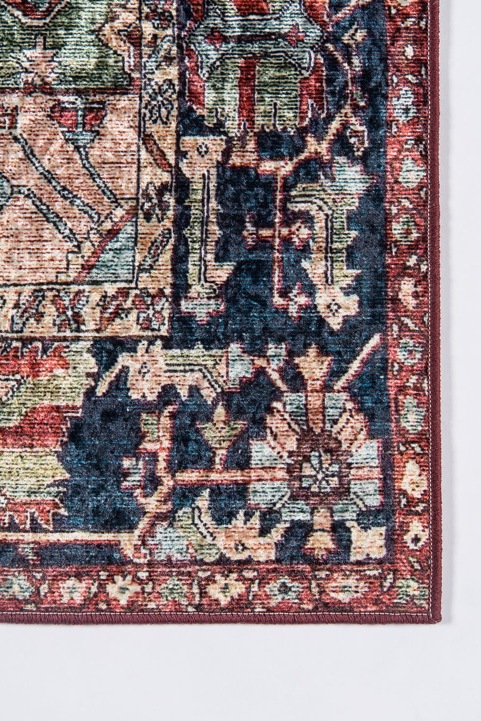 Thumbnail: Momeni Karachi KAR-3 Multi Polyester Traditional-Oriental Area Rug