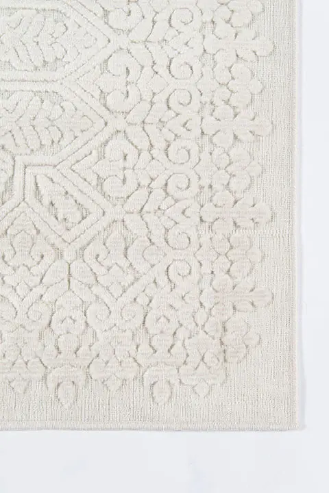 Thumbnail: Momeni Covington COV-2 Ivory Polyester with Chenille Base Traditional Area Rug