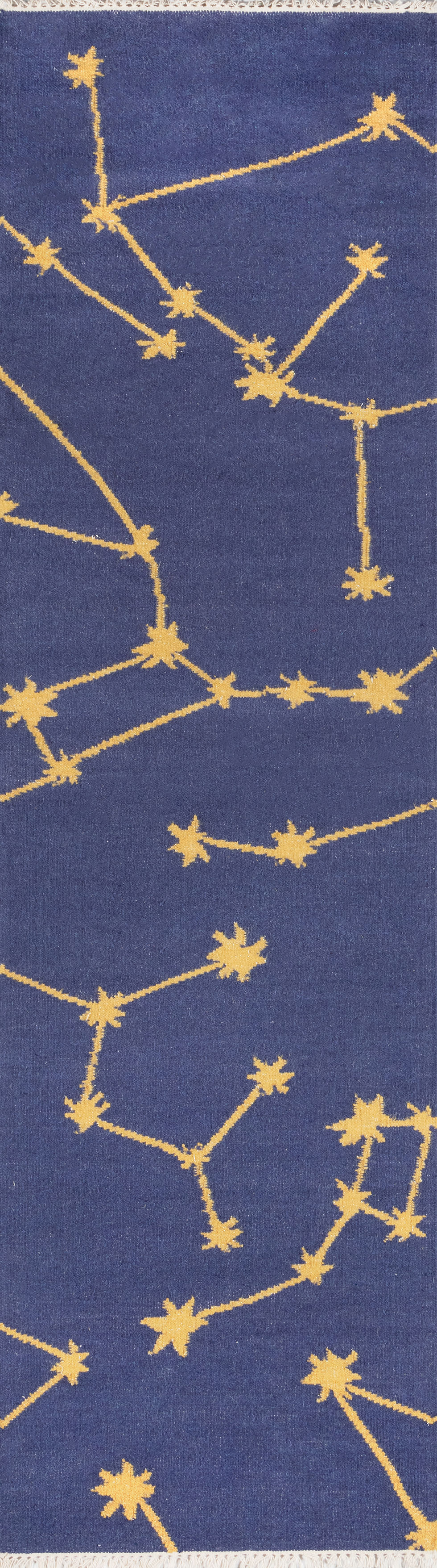 Thumbnail: Novogratz Jem JEM-1 Navy Hand-Woven Wool Blend Area Rug by Momeni