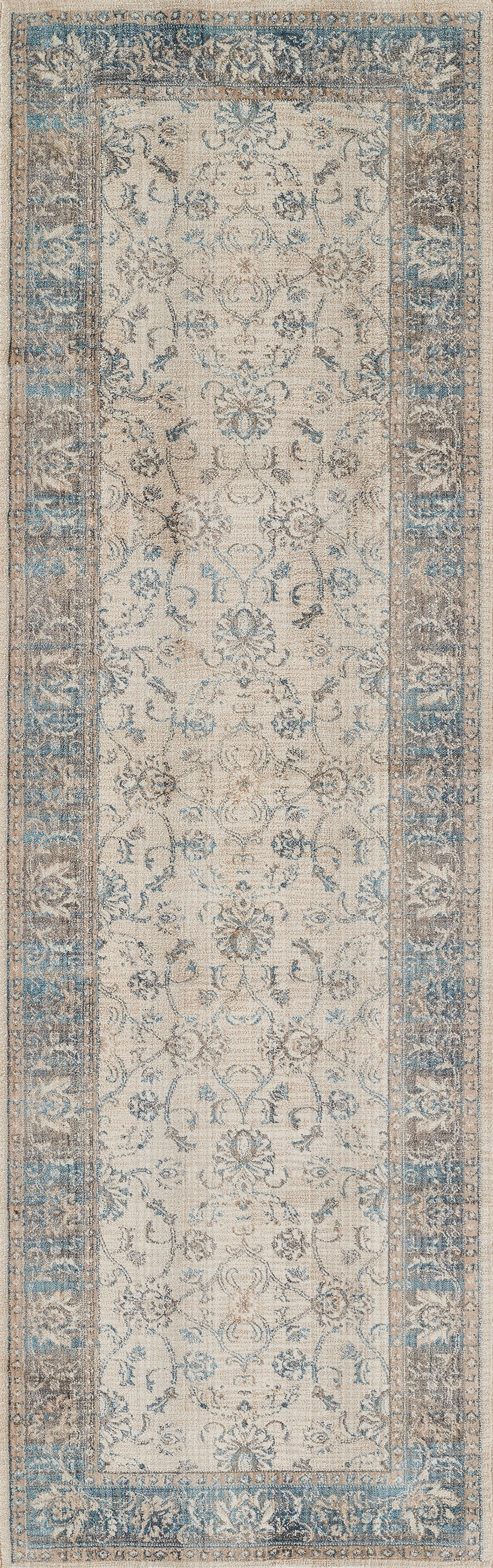 Thumbnail: Momeni Izmir IZ-02 Blue Polyester Traditional-Oriental  Area Rug