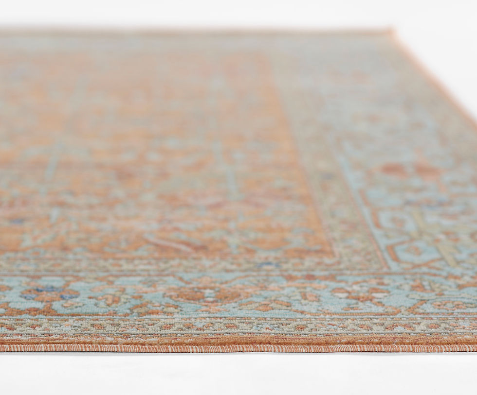 Thumbnail: Momeni Lillihan LIH-1 Orange Polypropylene Traditional-Oriental Area Rug