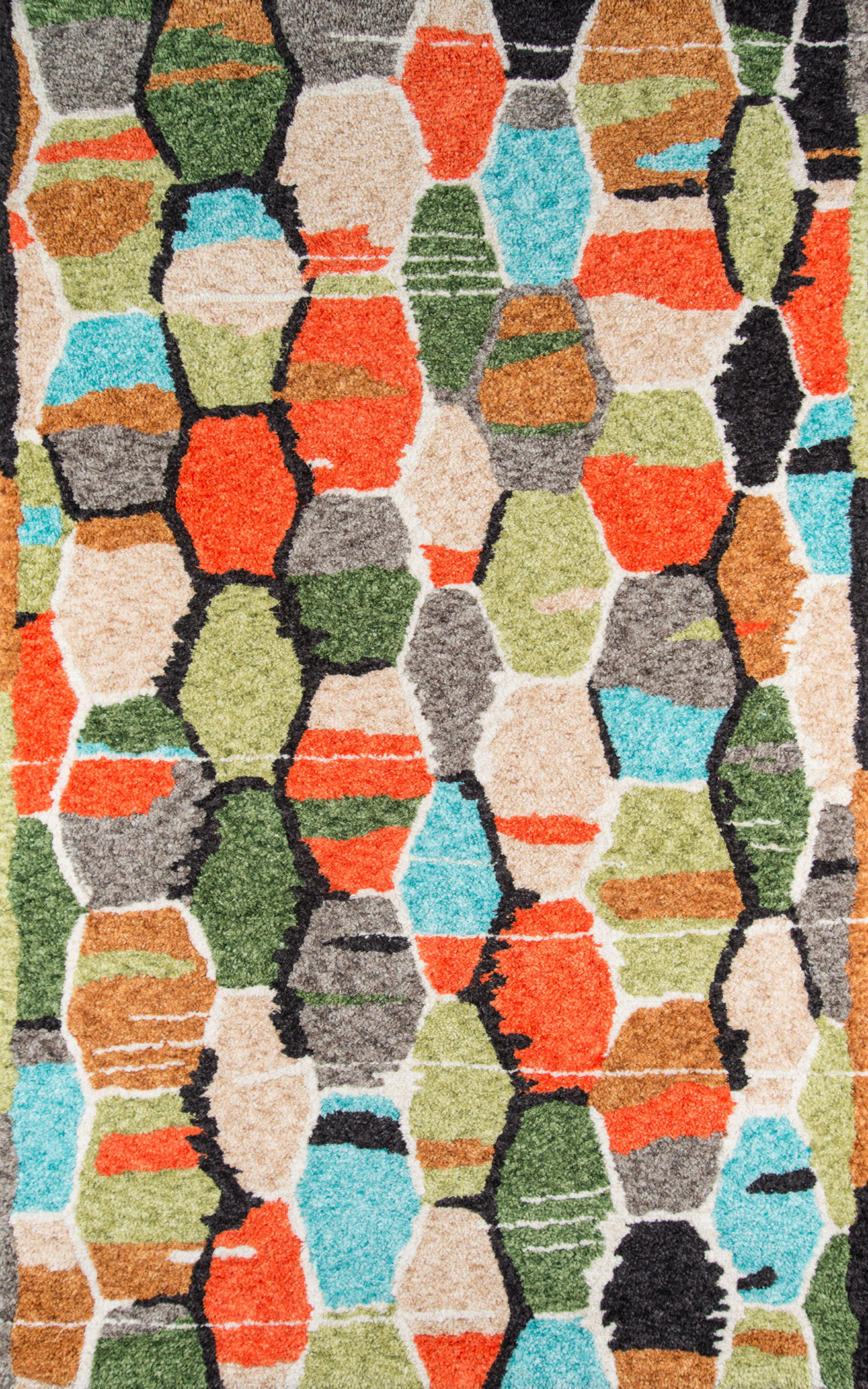 Novogratz Bungalow by Momeni BUN-3 Multi Color 7'-6" x 9'-6" Area Rug