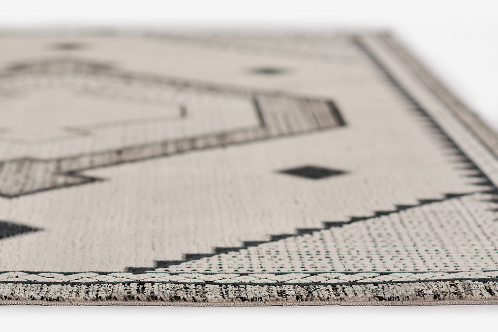 Thumbnail: Momeni Noho NO-09 Ivory Contemporary-Medallion Polyester Area Rug