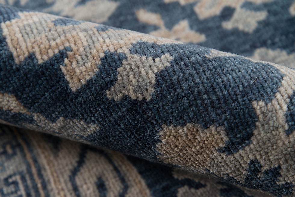 Thumbnail: Momeni Banaras Collection BNR-1 Blue Area Rug