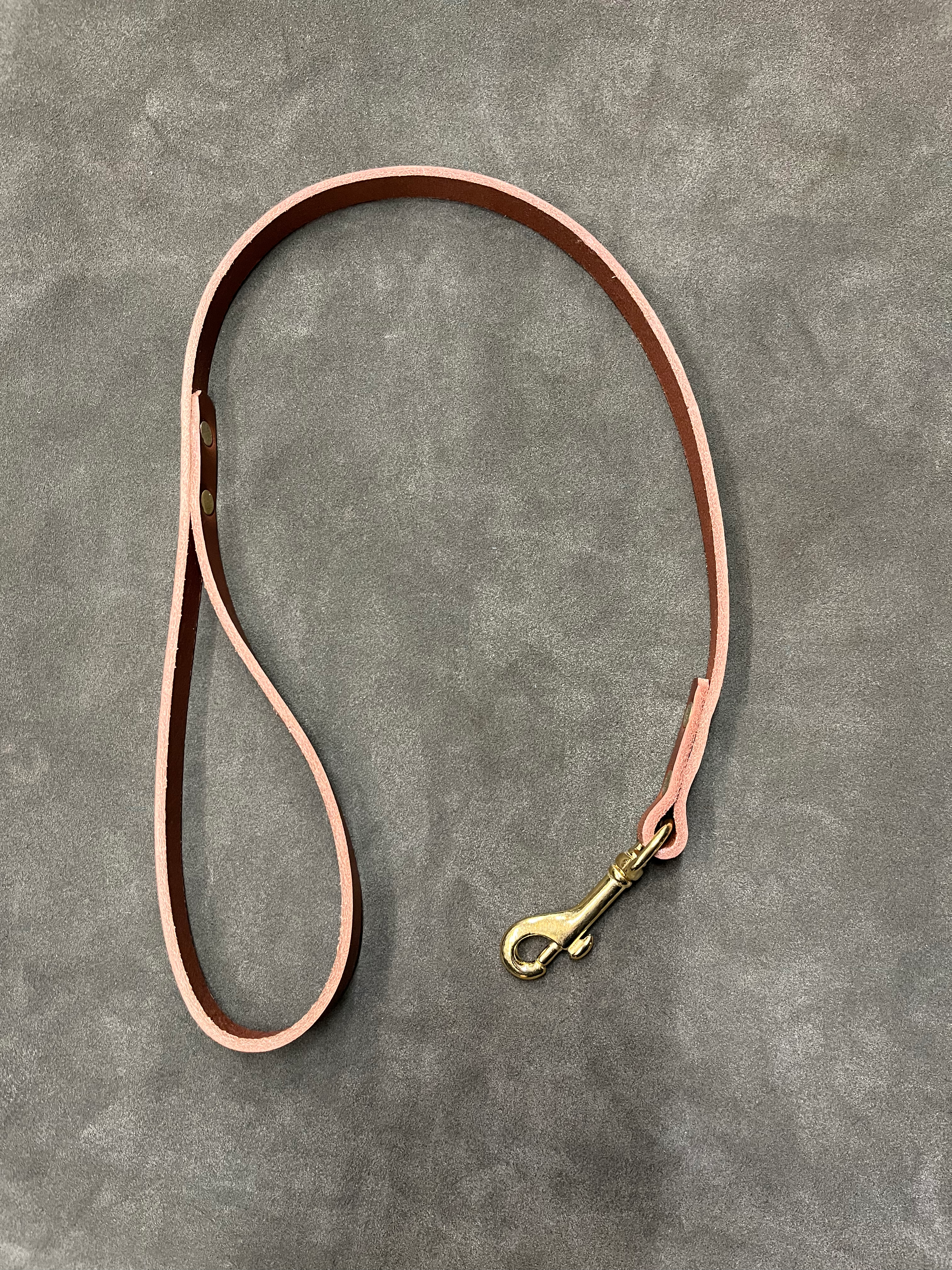 Tan Leather Dog Lead