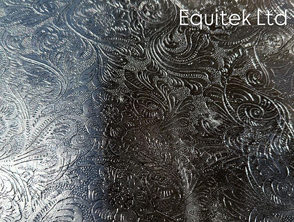 Black Leaf Pattern Leather (126) 