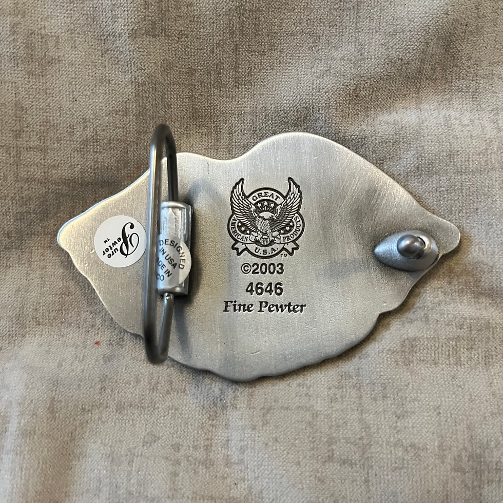 Stones Lips Buckle Back View