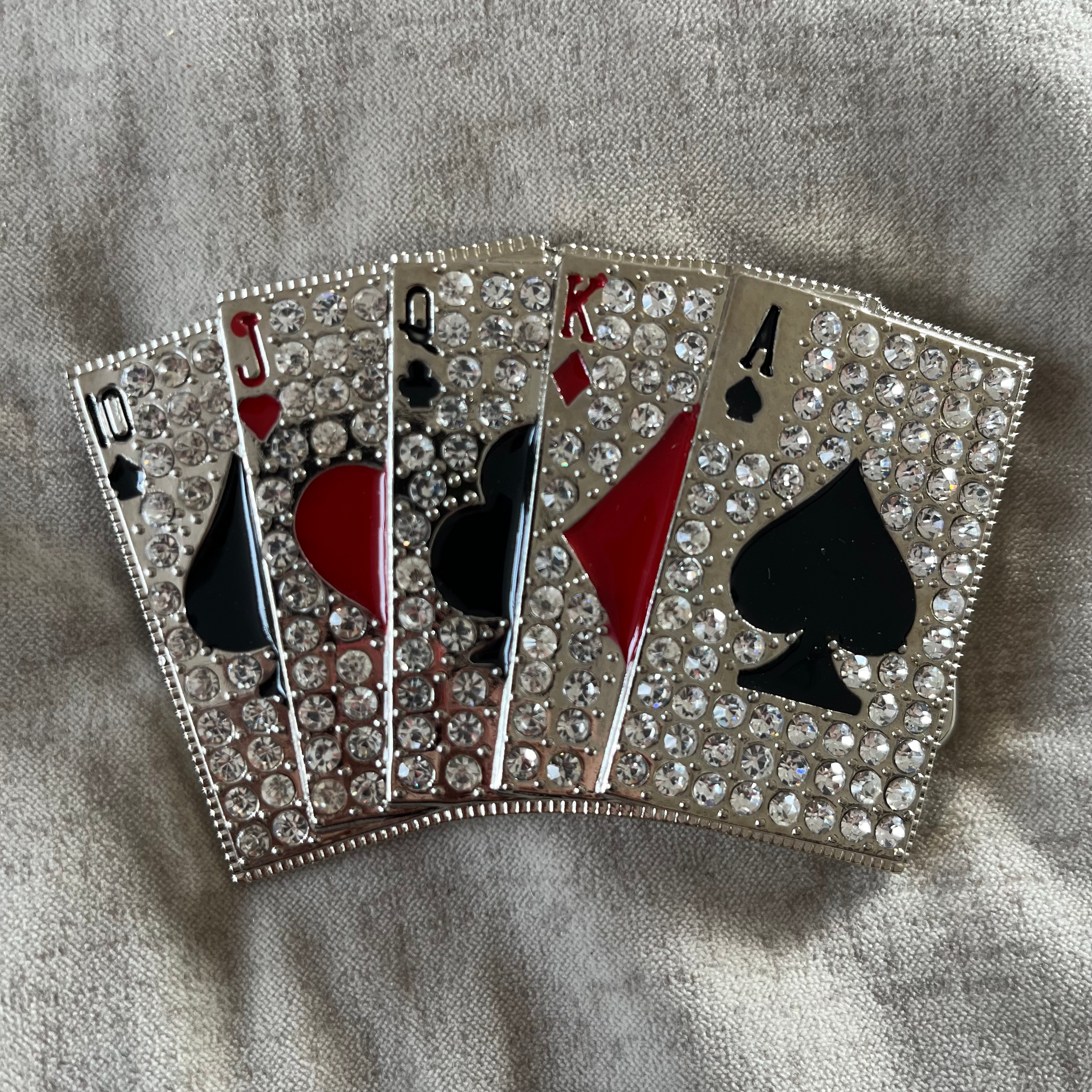 Royal Flush Dimante Buckle
