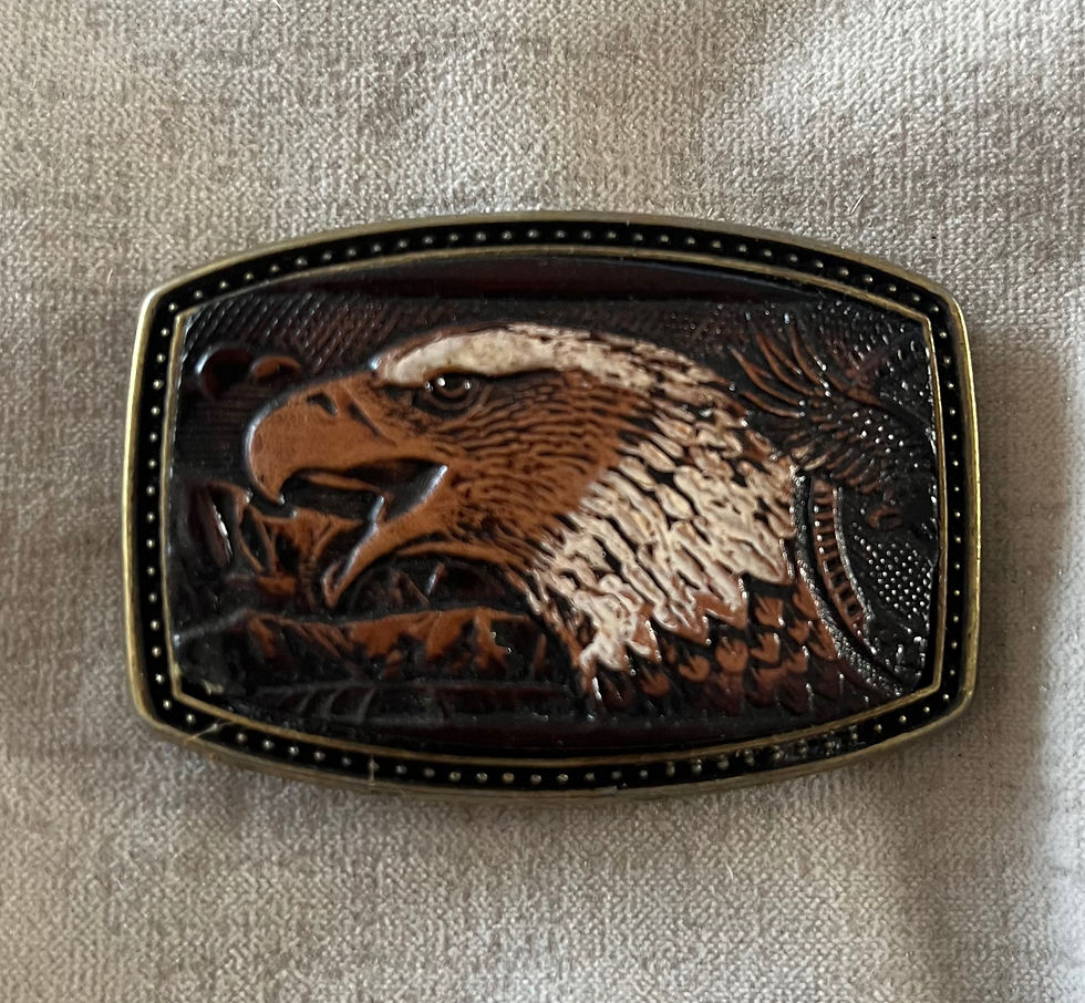 Leather Eagle Buckle