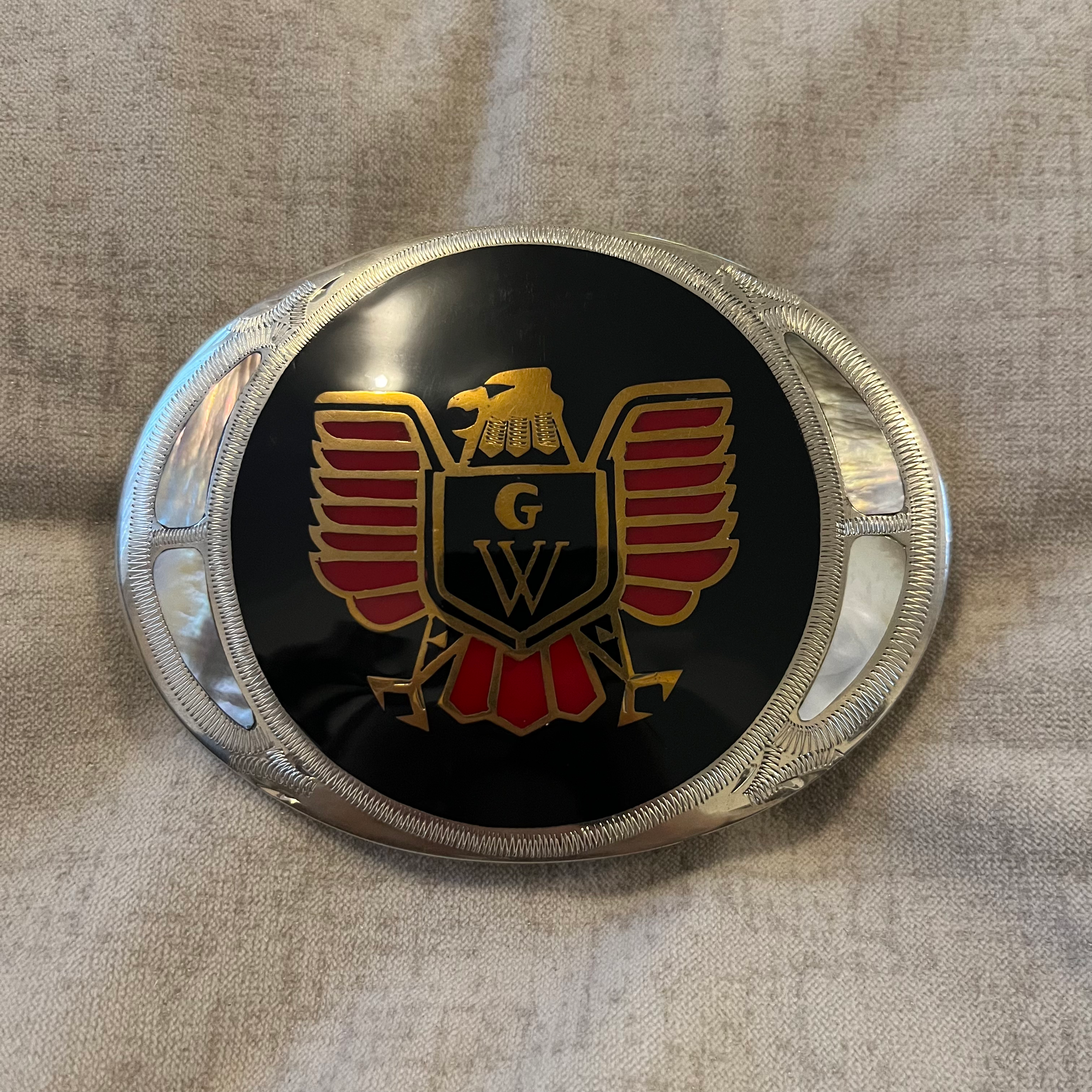 Goldwing Real Silver Buckle