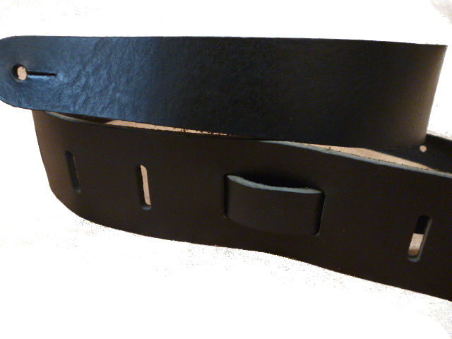 Solid Black Guitar Strap