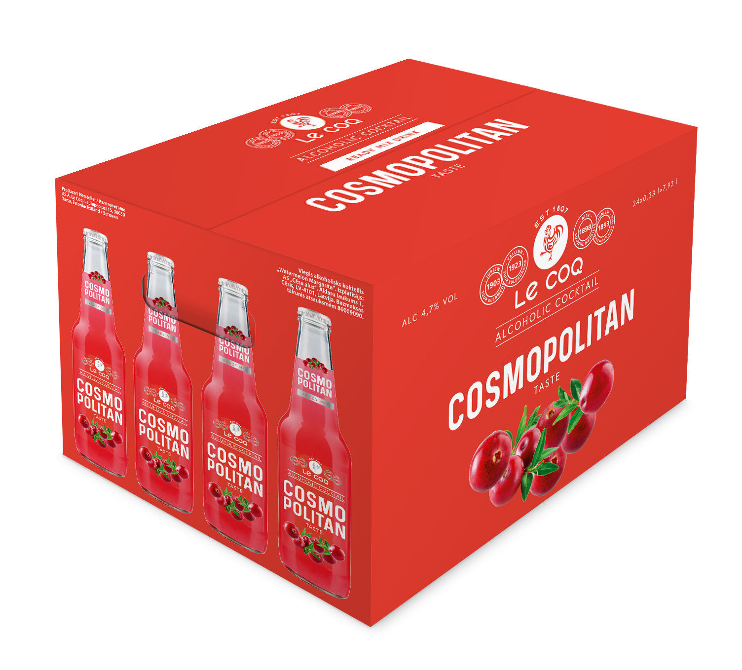 Bax 24 - LeCoq Cocktail Cosmopolitan, 4.7% alcool