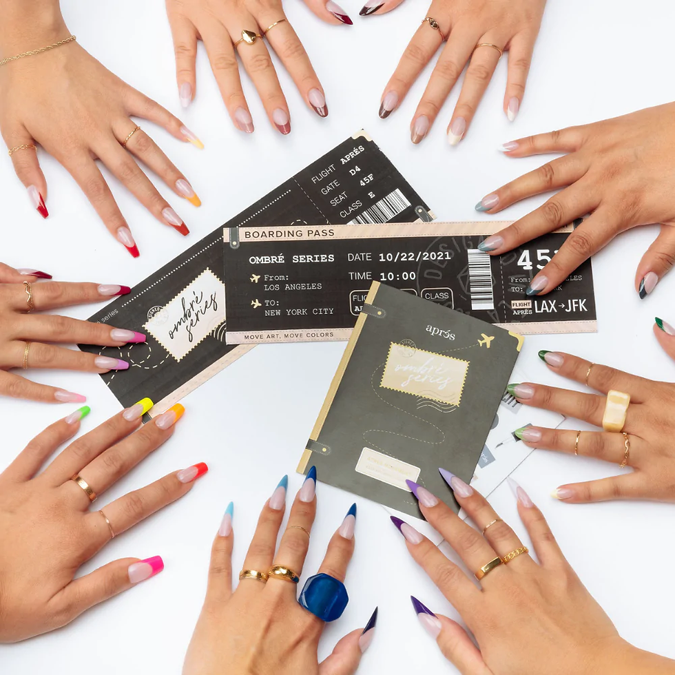 Miniatura: Gel Manicura Francesa Mykonos Ombre