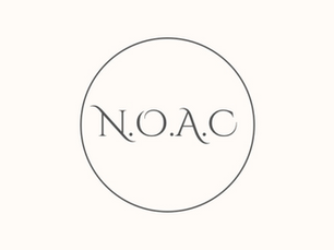 N.O.A.C Ltd company logo featuring the letters N.O.A.C inside a circular design on a beige background.