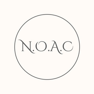 N.O.A.C Ltd company logo featuring the letters N.O.A.C inside a circular design on a beige background.