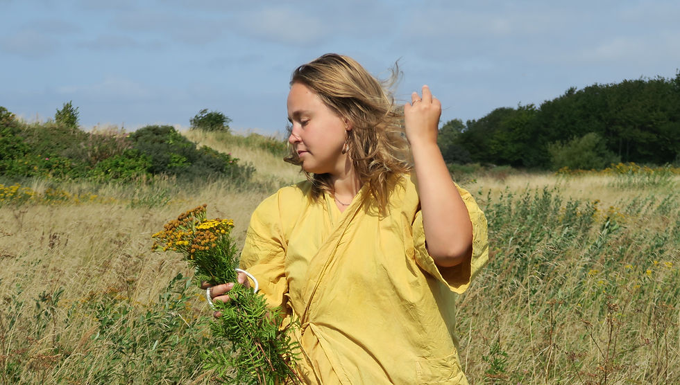 Kimono Plantefarve Upcycling Natural Dye Unik