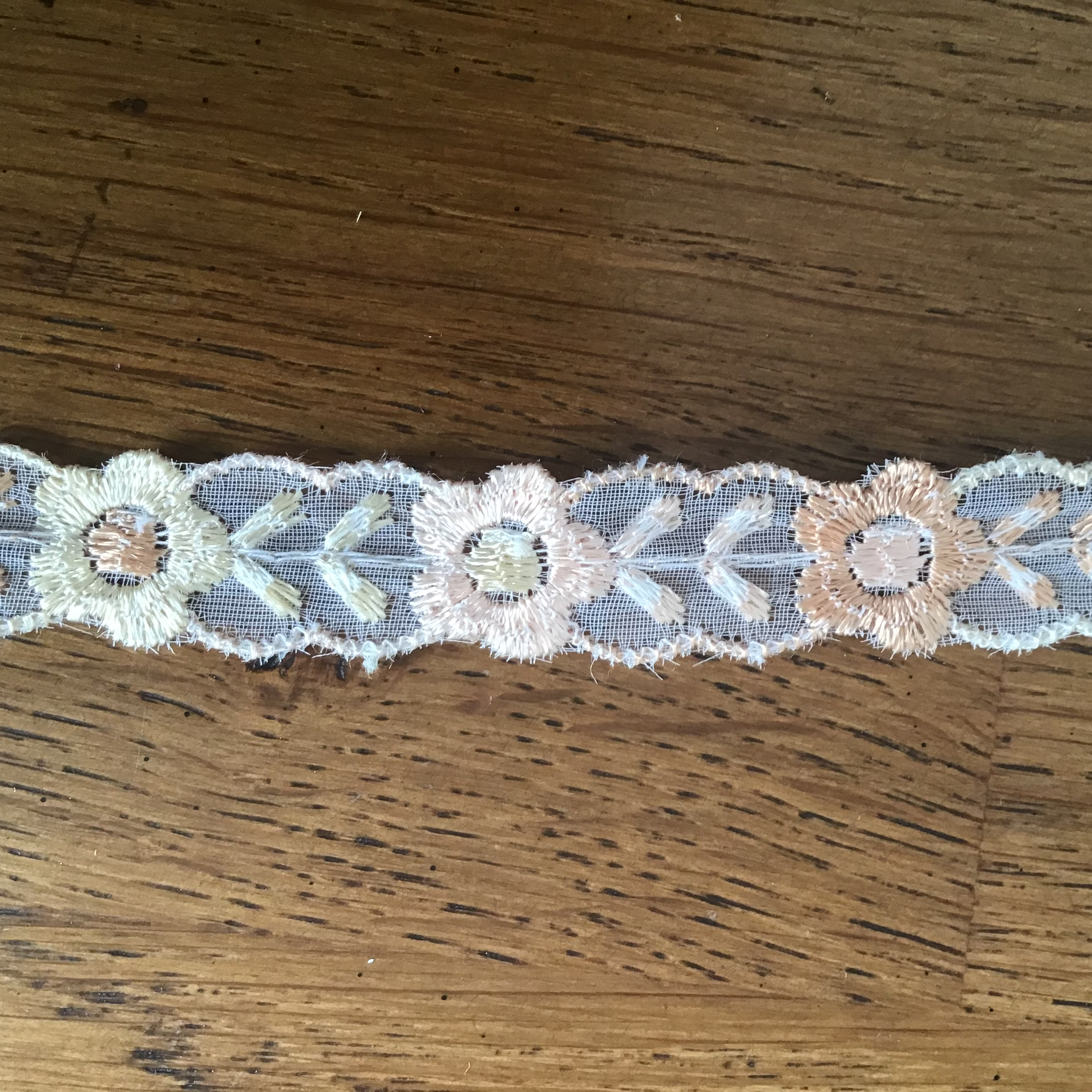 Embroidered Flower Braid