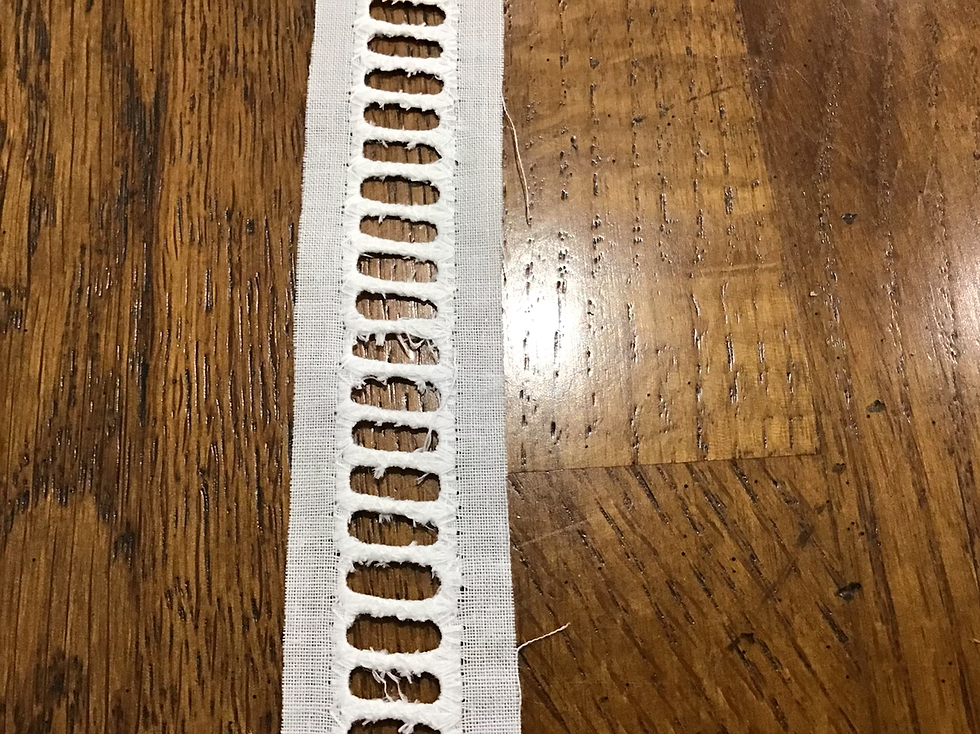 White Cotton Ladder Trim/3cm wide